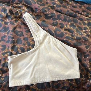 Adika cream crop top ( Medium )